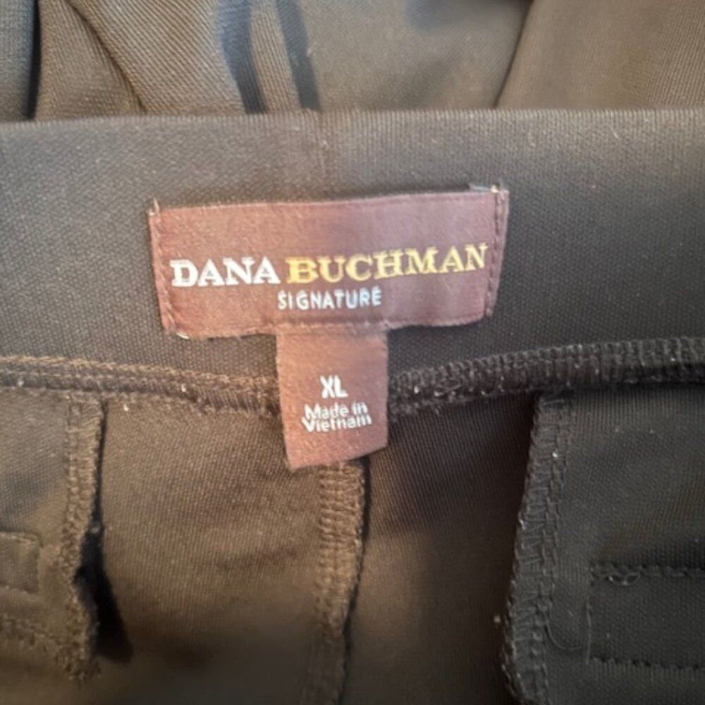 Dana Buchman Black pull-on ankle pants, size XL - Picture 4 of 5